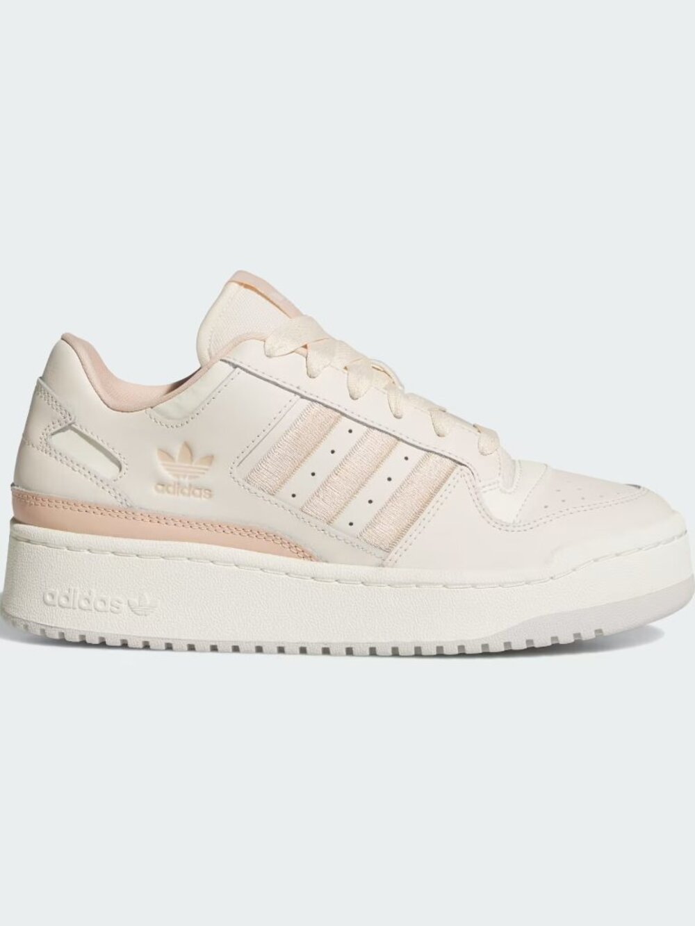 NWT Adidas Women's FORUM BOLD STRIPES 'Wonder White Halo Blush' Shoes JP9038